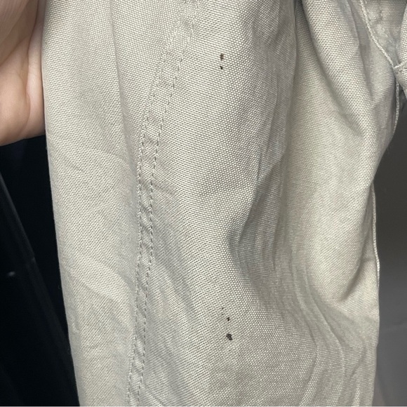 Lands’ End Tan Field Jacket Coat Corduroy Collar Plaid Lined Men’s XL 46–48 - Picture 10 of 12